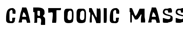 Cartoonic Massive font preview